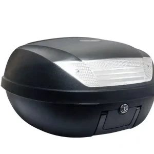 Direttamente Dal Produttore S-line - bauletto 52l nero opaco 58x45x32.5cm (2 caschi) piastra e maniglia