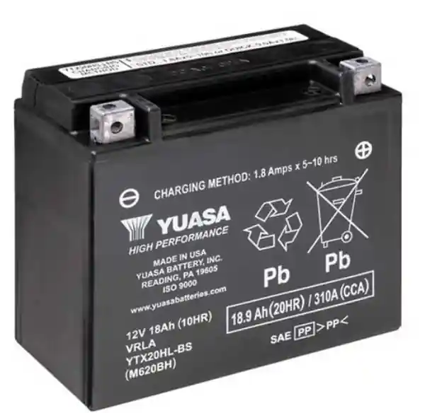 Bombardier zx types batteria yuasa ytx20hl 2002 2003 Bestseller