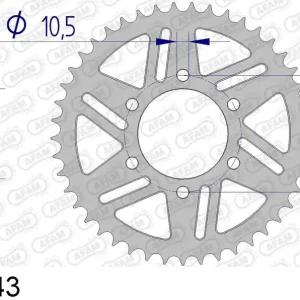 Offerta Limitata Kawasaki zx 6 r 600 corona afam 17606-43 in all. passo 520 2007 2016