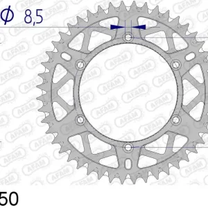 Kawasaki kx 125 125 corona afam 17206+50 in all. passo 520 1996 1997 Must-Have