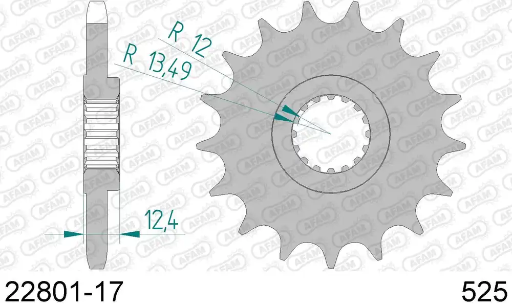 Suzuki gsx r 1000 1000 pignone afam 22801-17 passo 525 2017 2018 Subito Disponibile