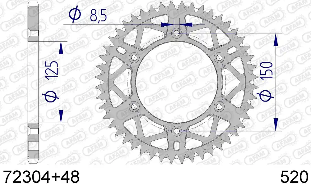 Husaberg fe 400 400 corona afam 72304+48 in all. passo 520 2000 2002 Saldi