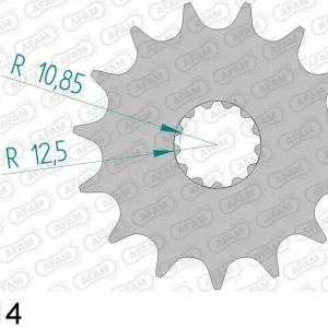 Direttamente Dal Produttore Suzuki gs 500 e 500 pignone afam 28400-14 passo 530 1982 1983