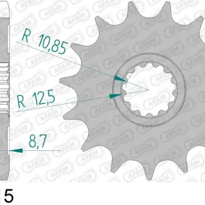 Kawasaki z 900 70kw zr900h abs lf mfnn 900 pignone afam 28405-15 passo 525 2020 2021 Offerta