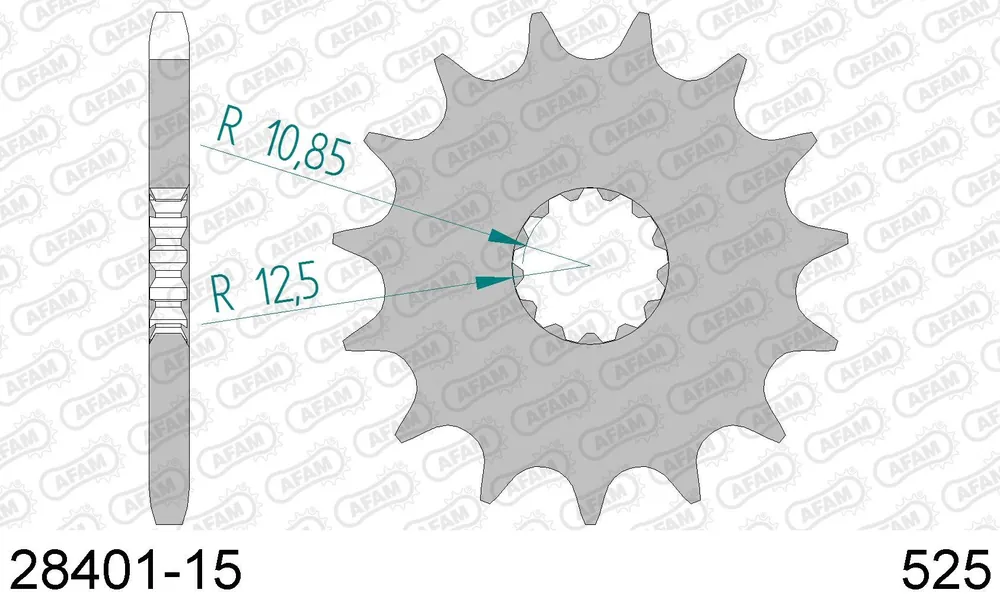 Pagamento Sicuro Cagiva 650 v raptor 650 pignone afam 28401-15 passo 525 2001 2007
