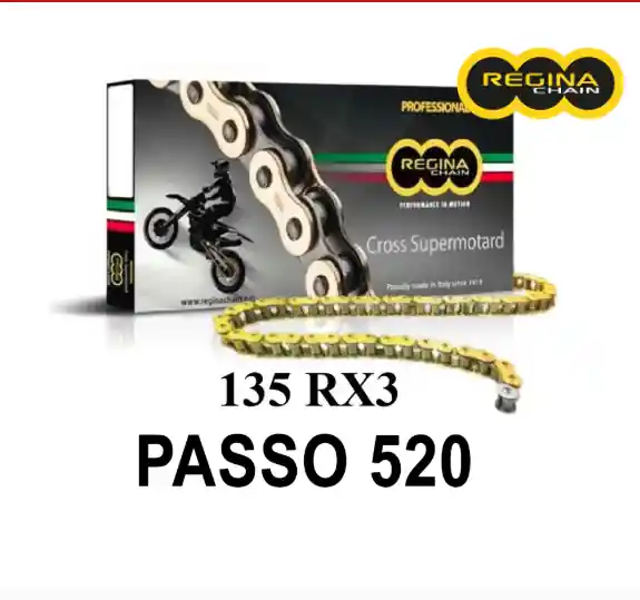 Aprilia rx 125 e 125 catena 135rx3 114 maglie passo 520 1993 1999 Must-Have
