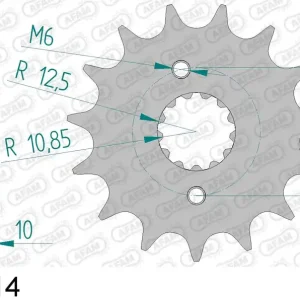 Di Tendenza Honda fmx 650 650 pignone afam 20509-14 passo 520 2005 2008