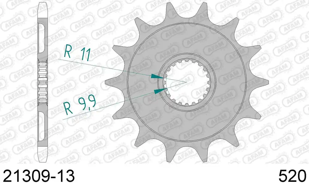 Promo Stagionale Gas gas ec 250 f 250 pignone afam 21309-13 passo 520 2010 2015