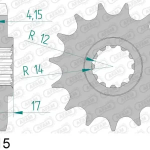 Honda cbr 600 f 600 pignone afam 20504-15 passo 530 1987 1996 Prezzo Conveniente