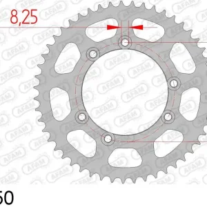 Nuova Collezione Beta rr 50 supermoto 50 corona afam 92115-50 in acc. passo 420 2002 2005