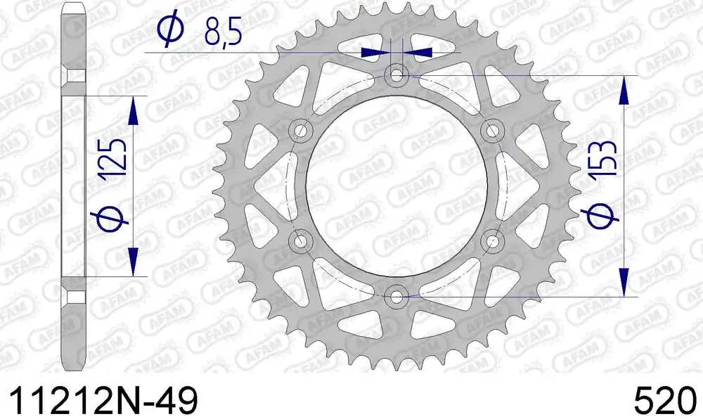 Offerta Hm honda cre 125 r enduro 125 corona afam 11212n-49 in all. passo 520 2002 2007