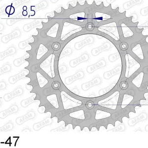 Spedizione Espresso Hm honda cre 250 r enduro 250 corona afam 11212n-47 in all. passo 520 2002 2007