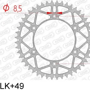 Yamaha yz 450 f 450 corona afam 12323slk+49 in acc. passo 520 2006 2014 Prezzo Basso