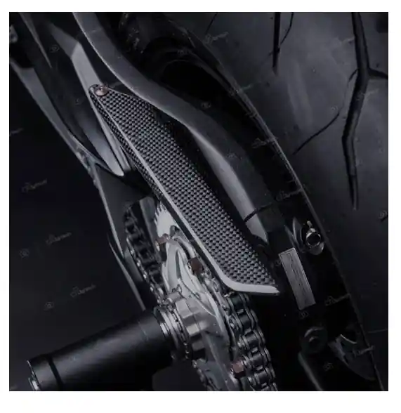 Mv agusta brutale 675 675 copri catena in carbonio opaco lightech per 2012 2016 Spedizione Gratuita