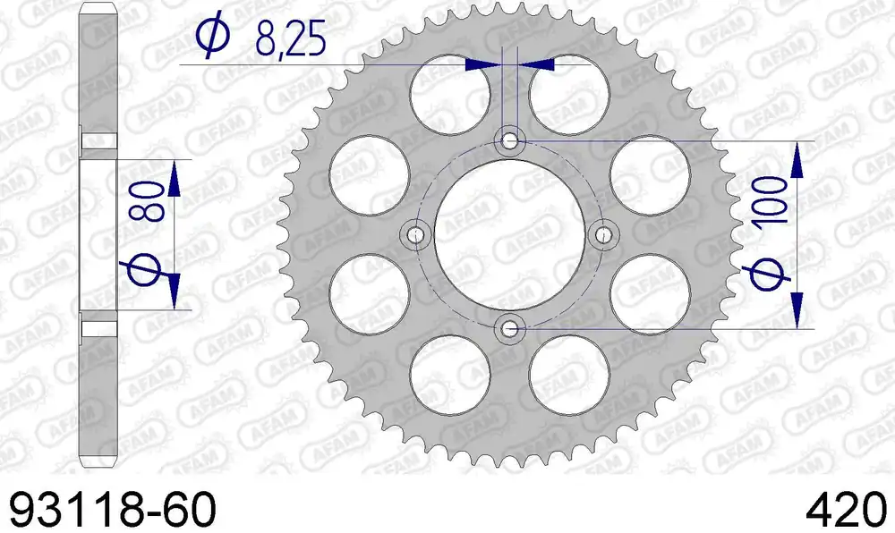 Spedizione Espresso Gas gas txt 80 rookie 80 corona afam 93118-60 in all. passo 420 2002 2006