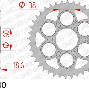 Bestseller Ducati 1200 multistrada 1200 corona afam 50900-40 in acc. passo 530 2010 2014