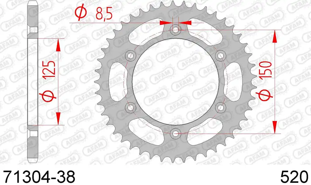 Ktm 620 duke 620 corona afam 71304-38 in acc. passo 520 1993 1993 Economico