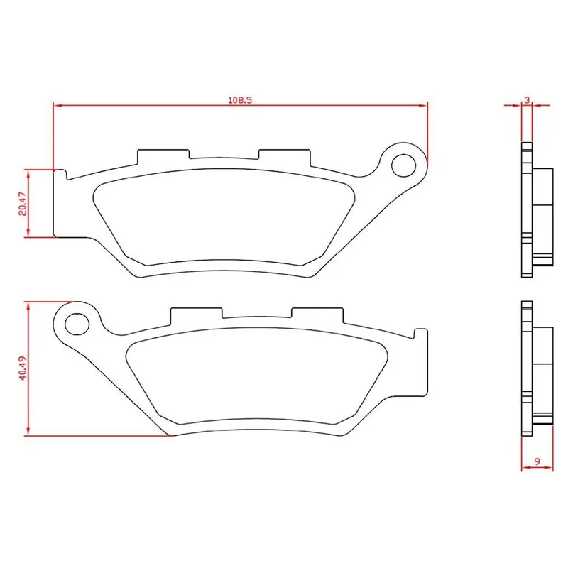 Bestseller Benelli imperiale 400 pastiglie freno sinterizzate brenta 4224 anteriore 2019 2019