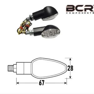 Soddisfatti O Rimborsati Coppia freccia a led eye 2 bcr omologati colore nero