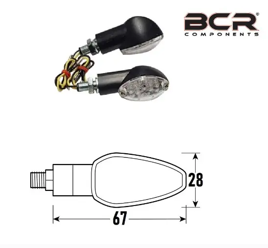 Soddisfatti O Rimborsati Coppia freccia a led eye 2 bcr omologati colore nero