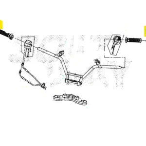 Sym maxsym 400 terminale manubrio pz 1 2021 2021 Occasione