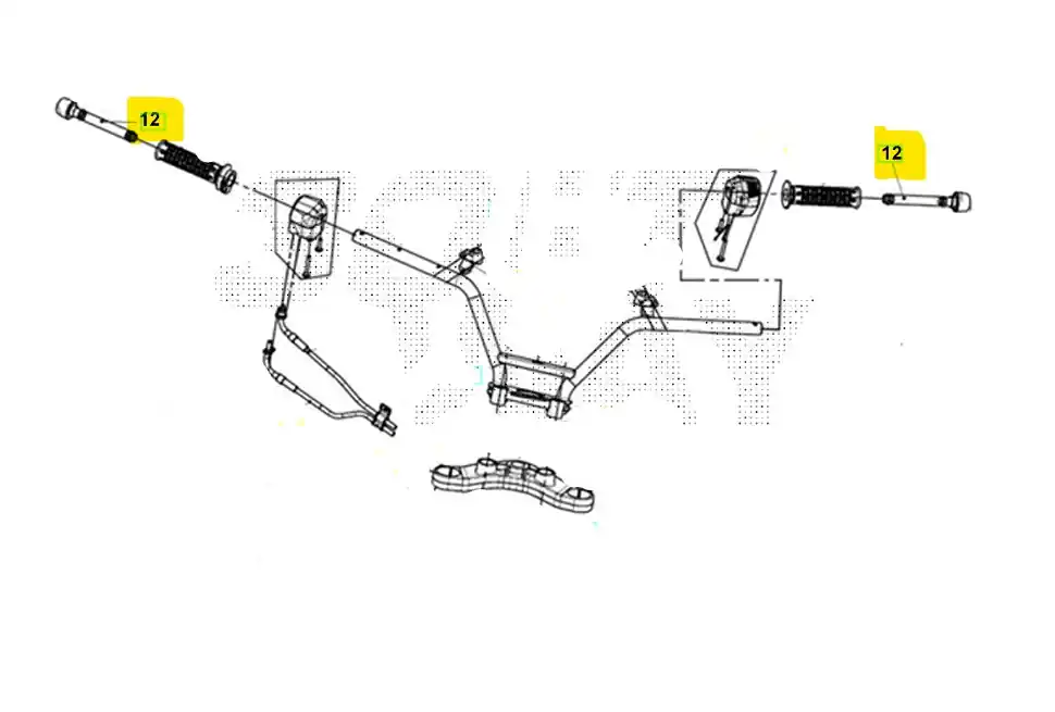 Sym maxsym 400 terminale manubrio pz 1 2021 2021 Occasione