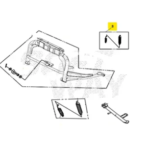 Sym adx euro5+ 300 molle cavalletto centrale 2024 2024 tea30t1cn-eu Super Prezzo