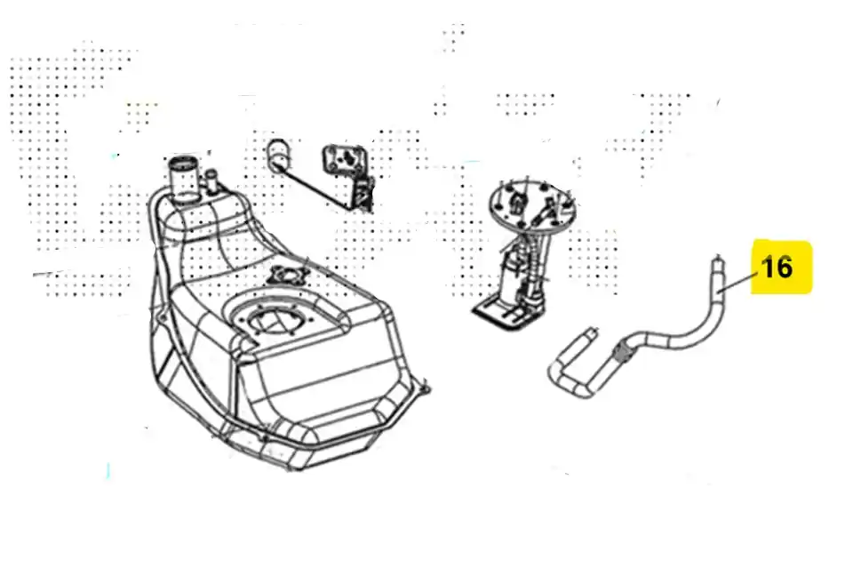 Nuova Collezione Sym joyride 300 tubo benzina carburante 2022 2022 lj30w2-eu