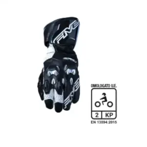 Prezzo Basso Guanti moto pelle rinforzati five rfx2 black/white (xxxl)