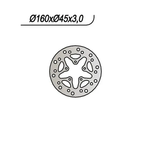 Promozione Esclusiva Hm baja 10 / 10 junior 50 disco freno posteriore ng 669 2003 2005
