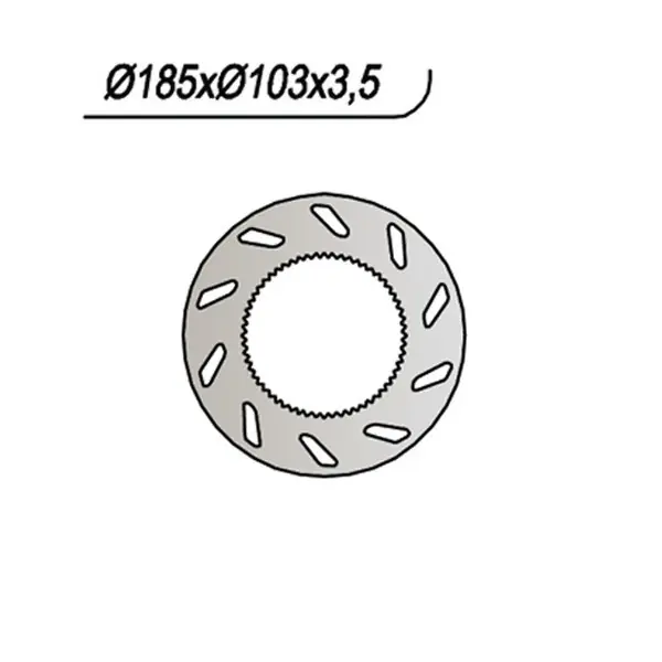 Offerta Lampo Ajp enduro r 50 disco freno posteriore ng 332 1998 1999
