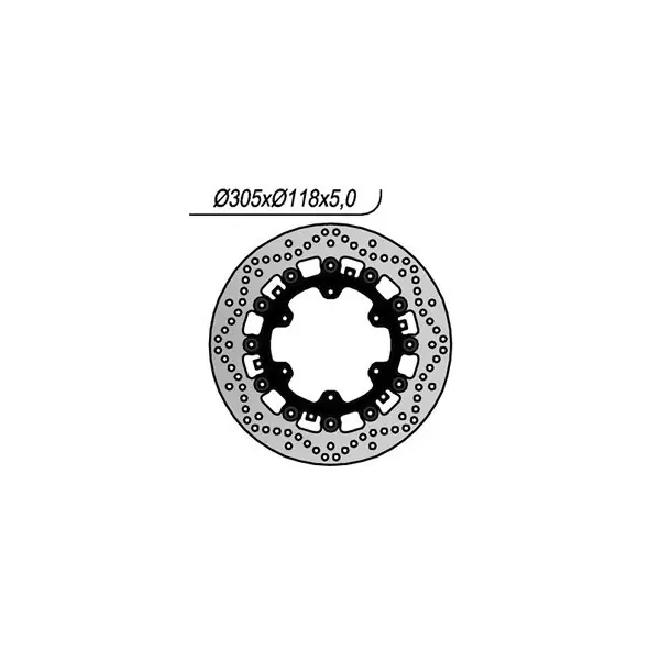 Bmw r r (259r) 850 disco freno anteriore flottante ng 1137 1994 1998 Offerta