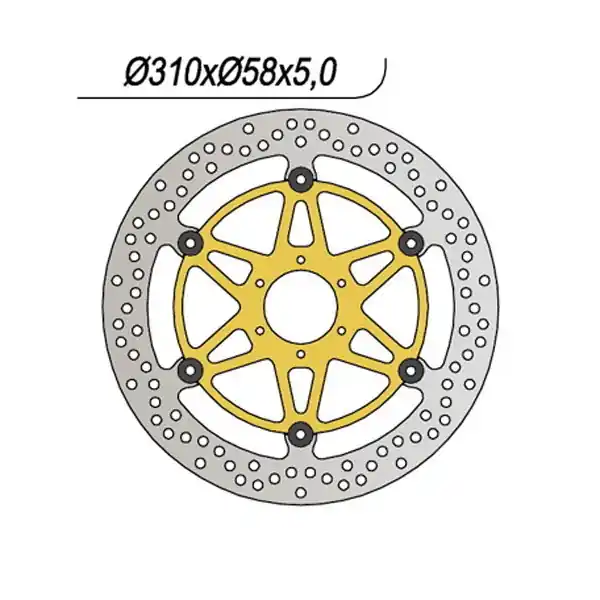 Sconto Honda cbr xx superblackbird 1100 disco freno anteriore flottante ng 1997 1998