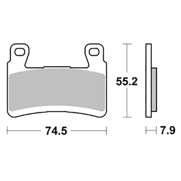 Economico Kawasaki zx6r ninja abs fdf (zx636efa) 636 pastiglie freno sbs sp 2013 2017