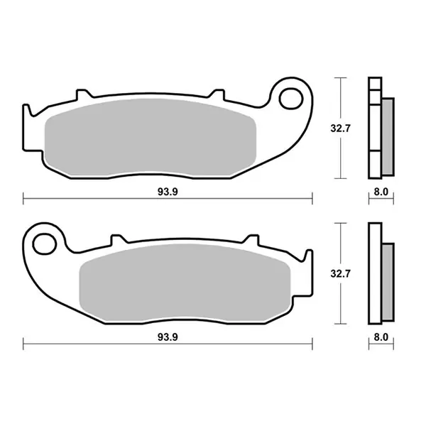 Fantic motor caballero motard 50 cp.pastiglie freno sbs hf 2010 2012 Spedizione Gratuita