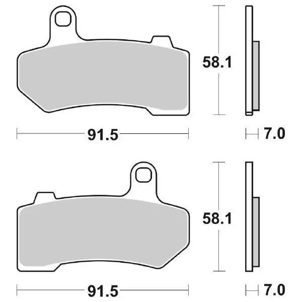 Harley davidson vrsca v-rod 1130 pastiglie freno anteriore sbs 830 hs 2006 2006 Acquista Ora