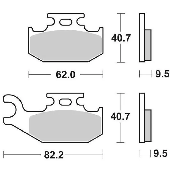 Consegna Rapida Bombardier-can am ds 250 pastiglie freno sbs 767 si 2006 2007