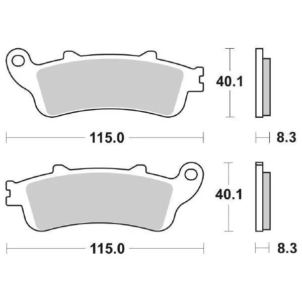 Prezzo Di Fabbrica Honda nt v deauville (rc47) 650 pastiglie freno sbs 736 hf 2002 2005