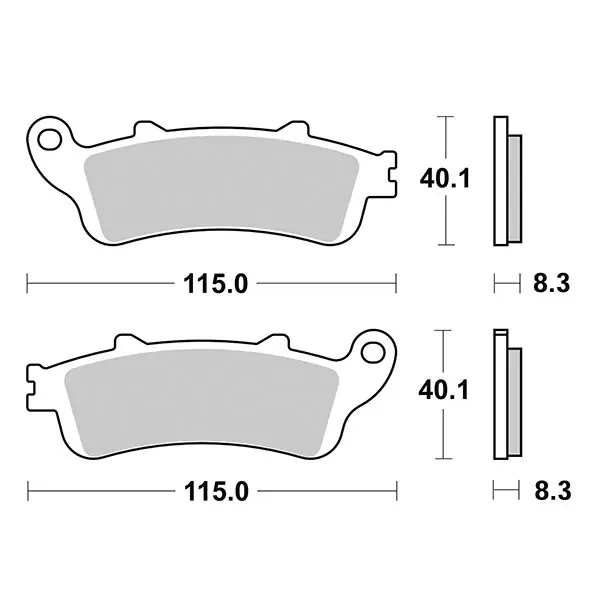 Honda nss jazz 250 pastiglie freno sbs sp 2001 2004 Consegna Rapida