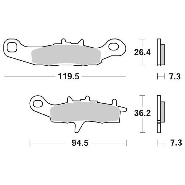 Affare Kawasaki kx ra 80 pastiglie freno racing sbs 726 rsi 1997 2000