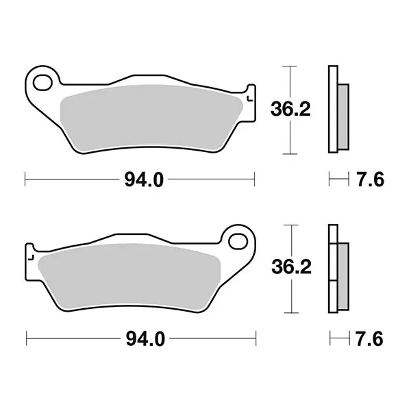 Aprilia mx sm (11k) 125 pastiglie freno sbs 151 hm 2004 2006 Offerta Lampo