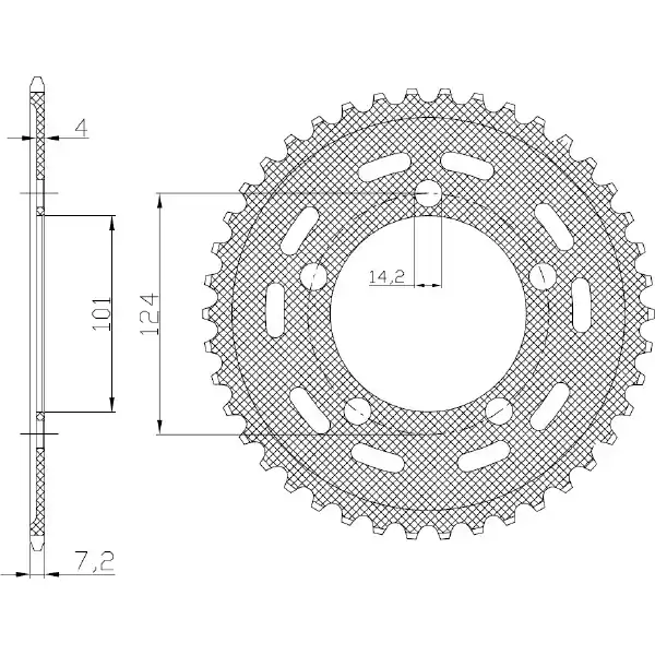 Super Prezzo Ktm duke 950 corona in acciaio p 525 z 38 2004 2004
