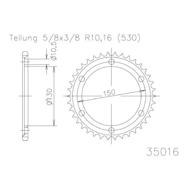 Yamaha yzf r 750 corona in alluminio p 530 z 43 1993 1998 Sconto