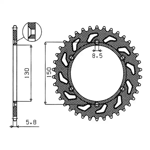 Spedizione Espresso Yamaha wr f 250 corona in acciaio p 520 z 50 2001 2004