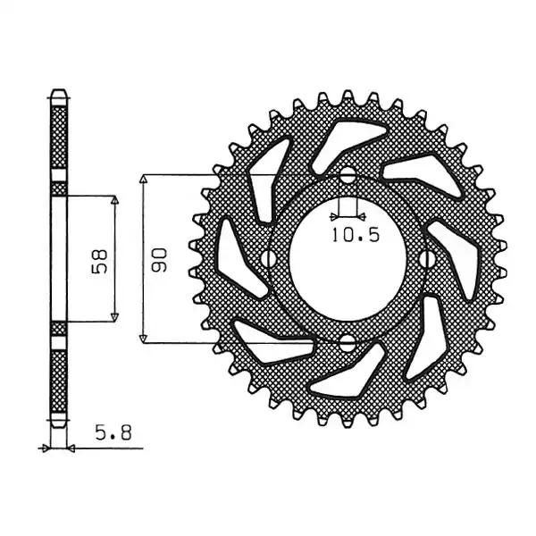 Affare Honda ca rebel (jc24) (jc26) 125 corona in acciaio p 520 z 39 1995 2000