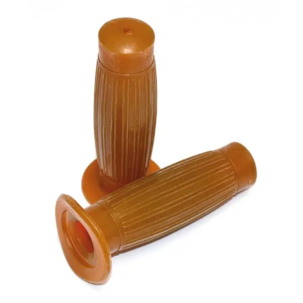 Coppia manopole vintage beige Spedizione Gratuita