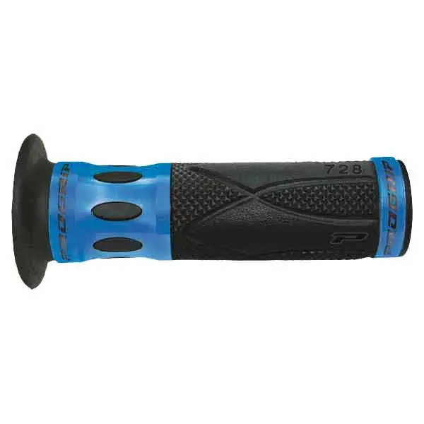Manopole strada forate progrip 728 blu dimensioni: ø mm 22-25 lunghezza mm 122 Reso Gratuito