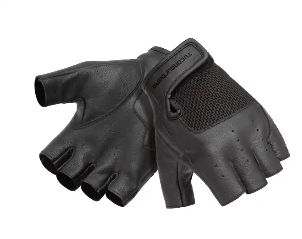 Compra Online Guanto estivo, mezze dita, in pelle, inserto in rete sul dorso tg xl