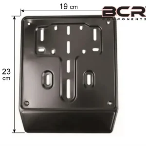 Portatarga posteriore moto in acciaio bcr colore nero Occasione