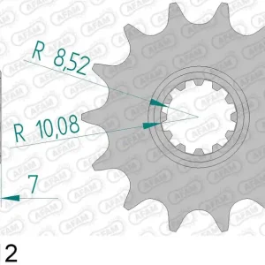 Compra Adesso Aprilia rs 50 50 pignone afam 94107-12 passo 415 1995 1998